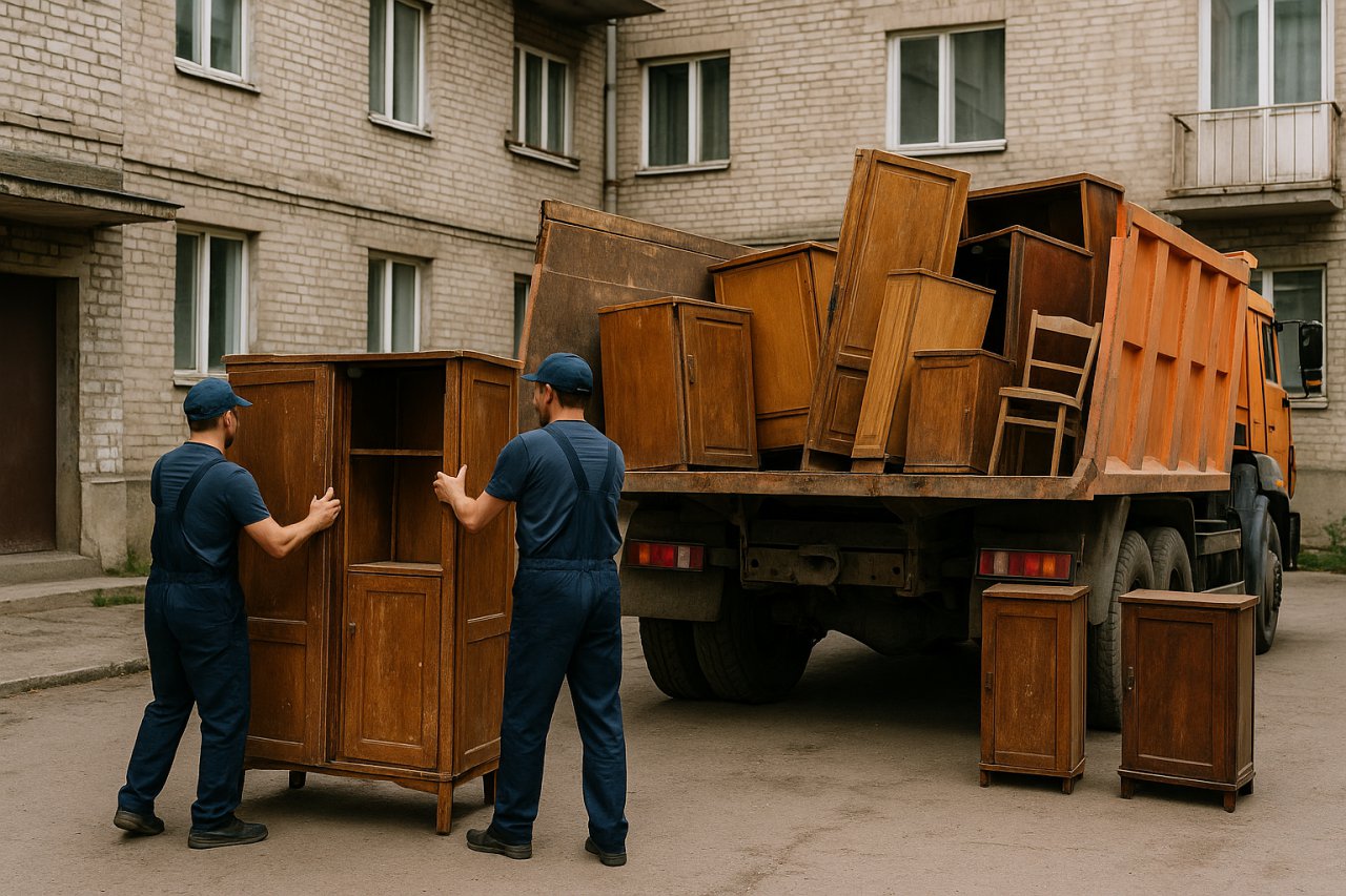 вывоз старой мебели